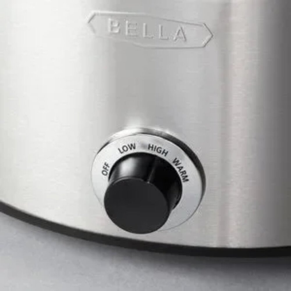 BELLA 5-qt. Slow Cooker with Dipper - Stainless Steel (brand new) - Picture 2 of 6